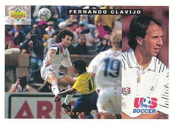 Fernando Clavijo USA Upper Deck World Cup 1994 Preview Eng/Spa From The Sideline #159